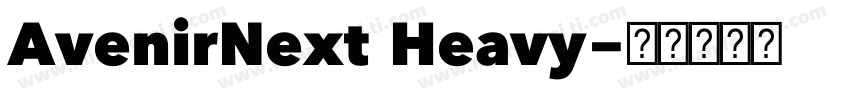 AvenirNext Heavy字体转换